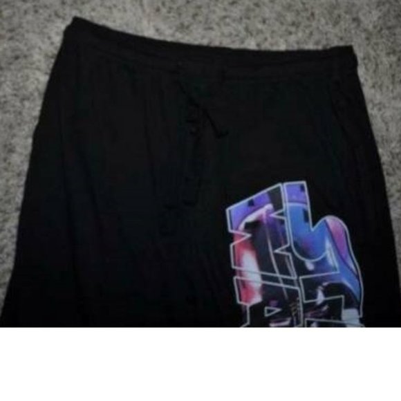 Mens Disney Star Wars Lounge Pants Pajamas Black Small Elastic Waist Fly Front - Picture 3 of 5